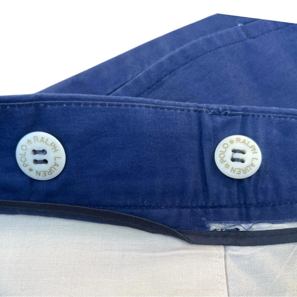 👖 Polo Ralph Lauren Vintage‎ Pleated Dress Pants – Blue – 32x32
